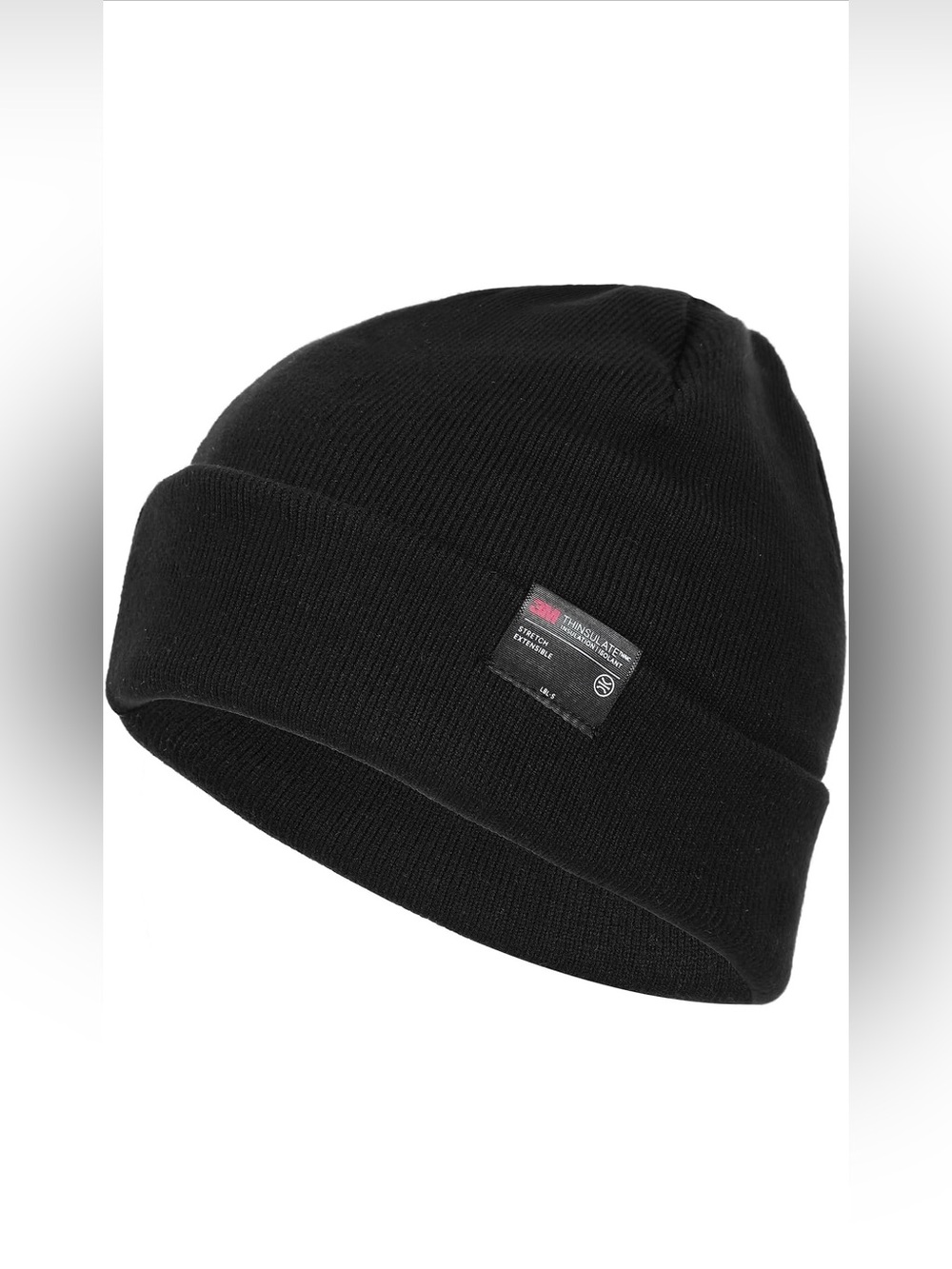 Black Knit Beanie 3M